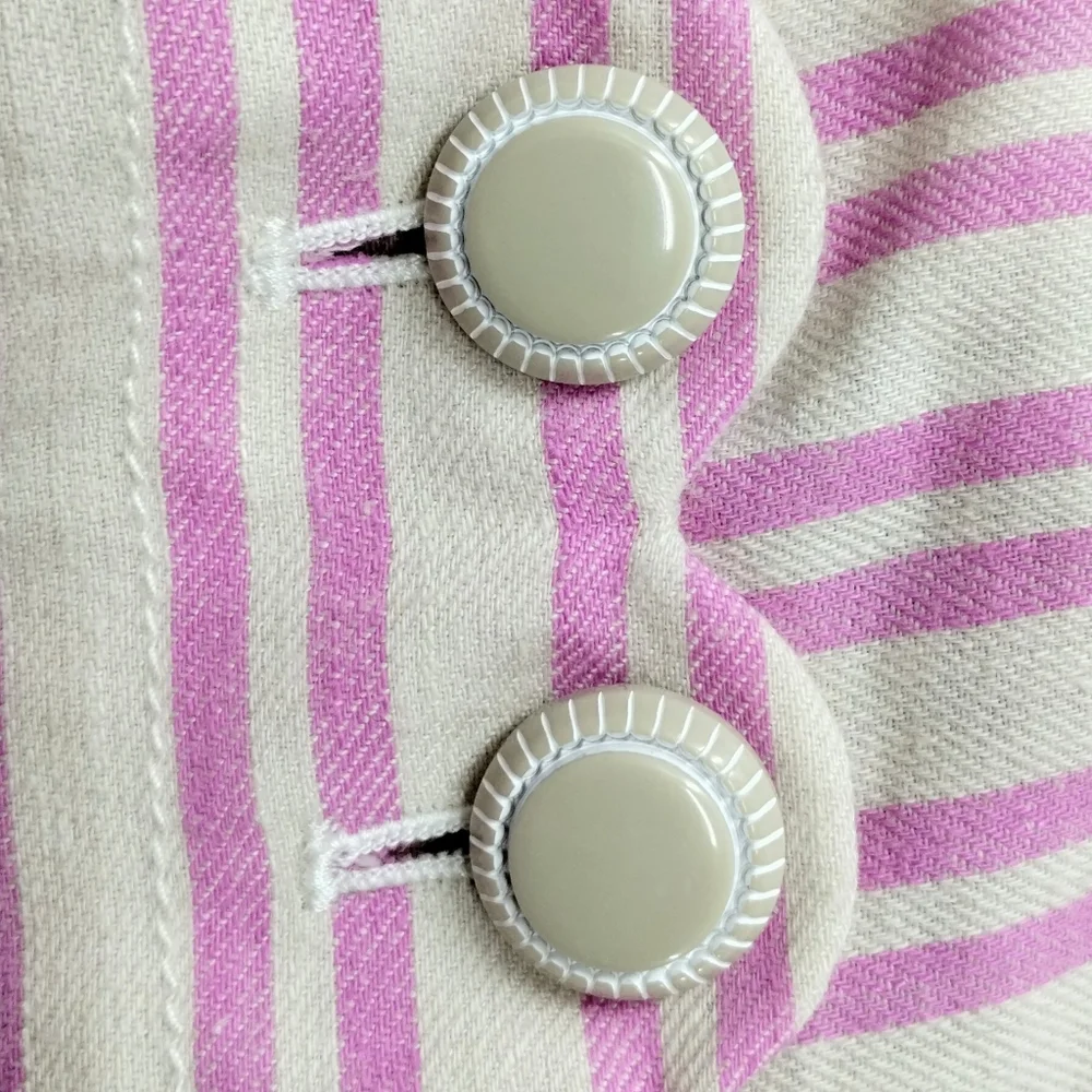 Anthropologie‎ Cartonnier Shorts Pink Scallop Sailor Button